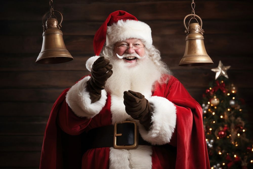 Christmas adult bell santa claus. AI generated Image by rawpixel.
