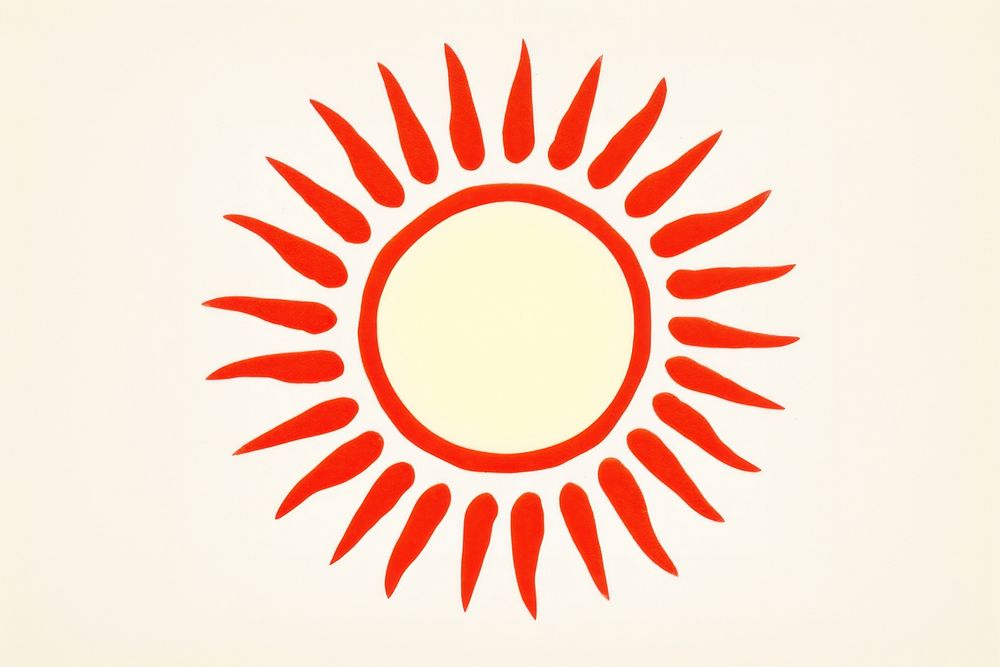 Simple sun logo sunlight pattern. AI generated Image by rawpixel.