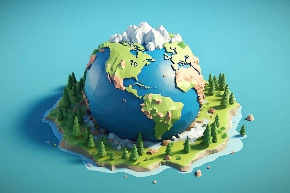 Globe outdoors planet nature. AI generated Image by rawpixel.