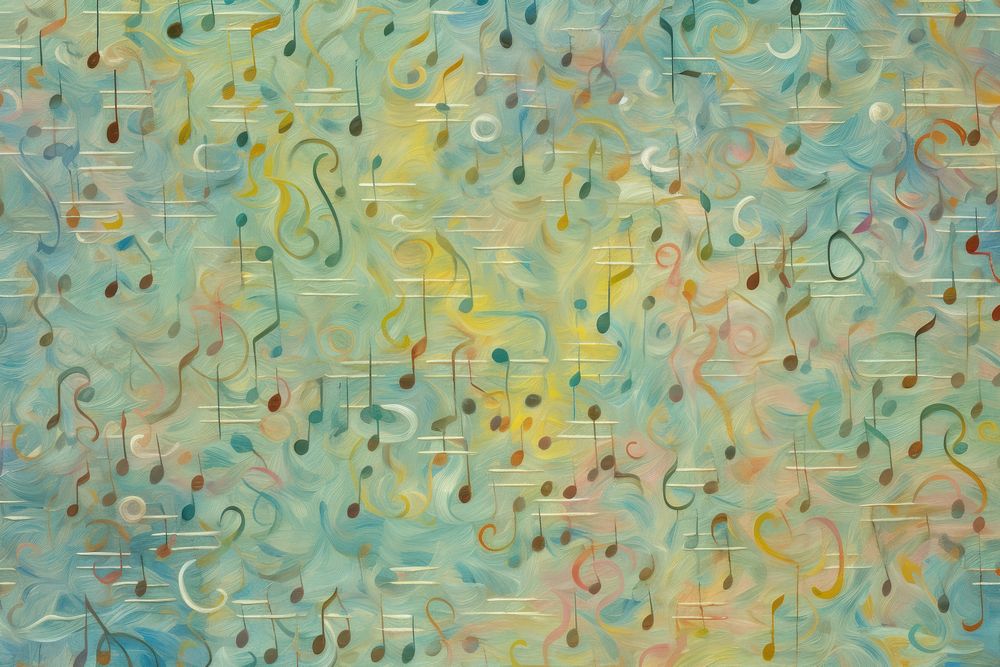 Music note pattern painting backgrounds paper. 