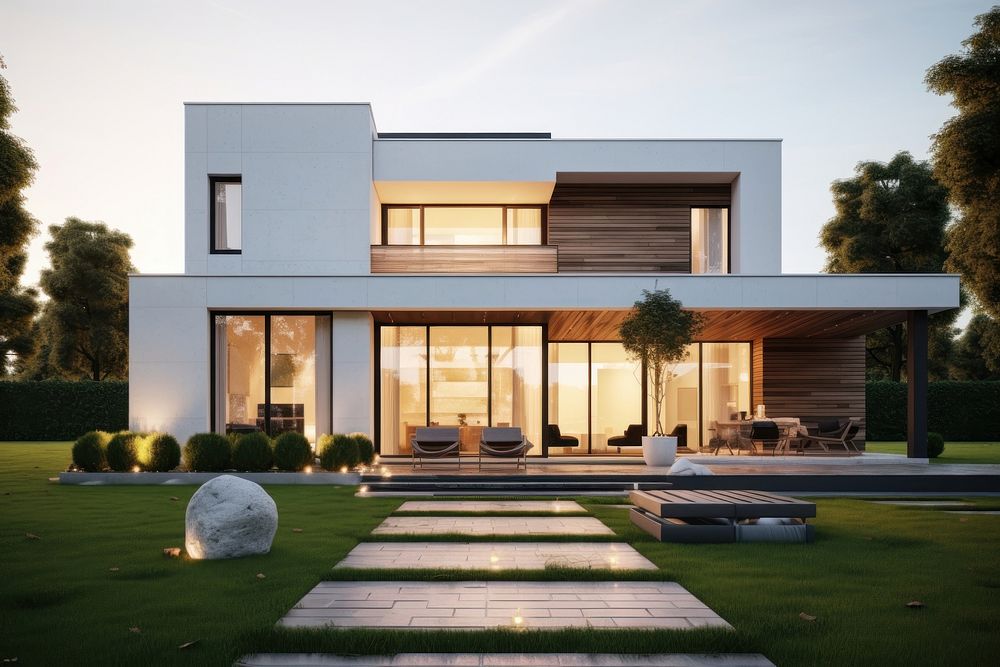 House architecture building villa. | Premium Photo - rawpixel