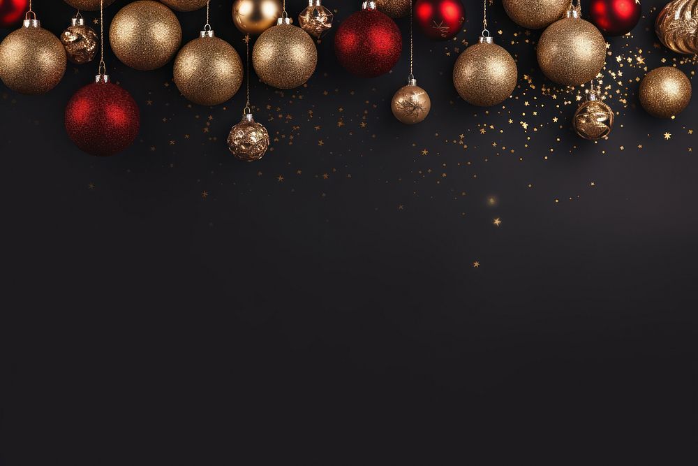 Christmas ornament border backgrounds illuminated celebration. AI generated Image by rawpixel.