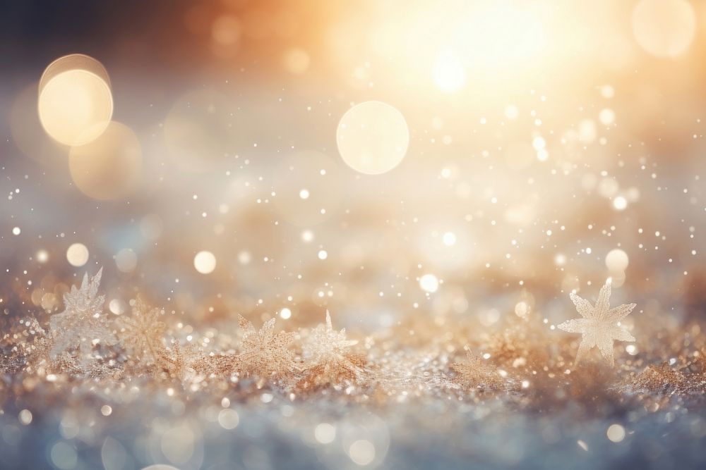 Christmas glitter lens flare backgrounds snowflake outdoors. AI generated Image by rawpixel.