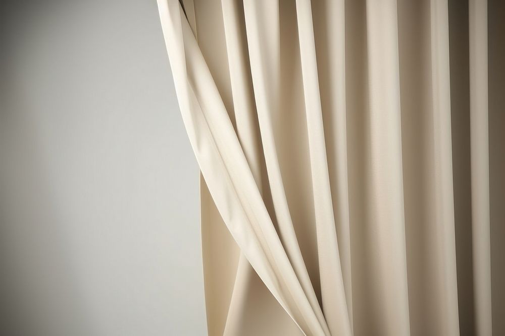 Cream curtain open backgrounds elegance textile. AI generated Image by rawpixel.
