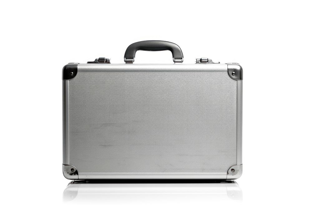 Black safety case bag briefcase white background electronics. AI generated Image by rawpixel.