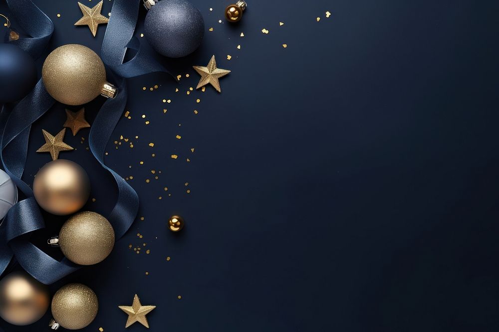 Blank space christmas decoration gold. AI generated Image by rawpixel.