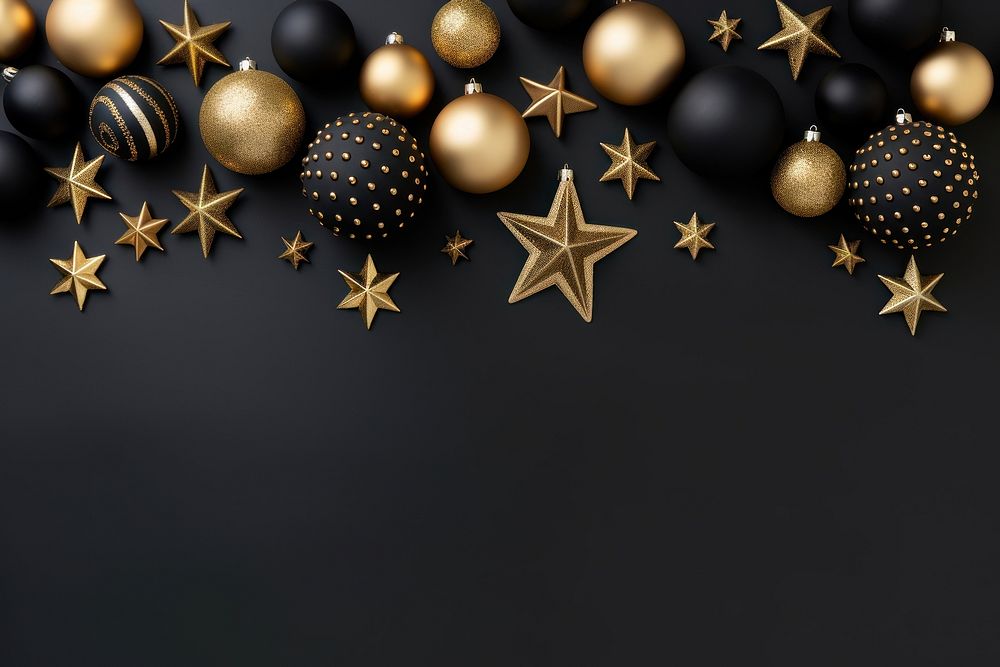 Blank space christmas decoration black. AI generated Image by rawpixel.