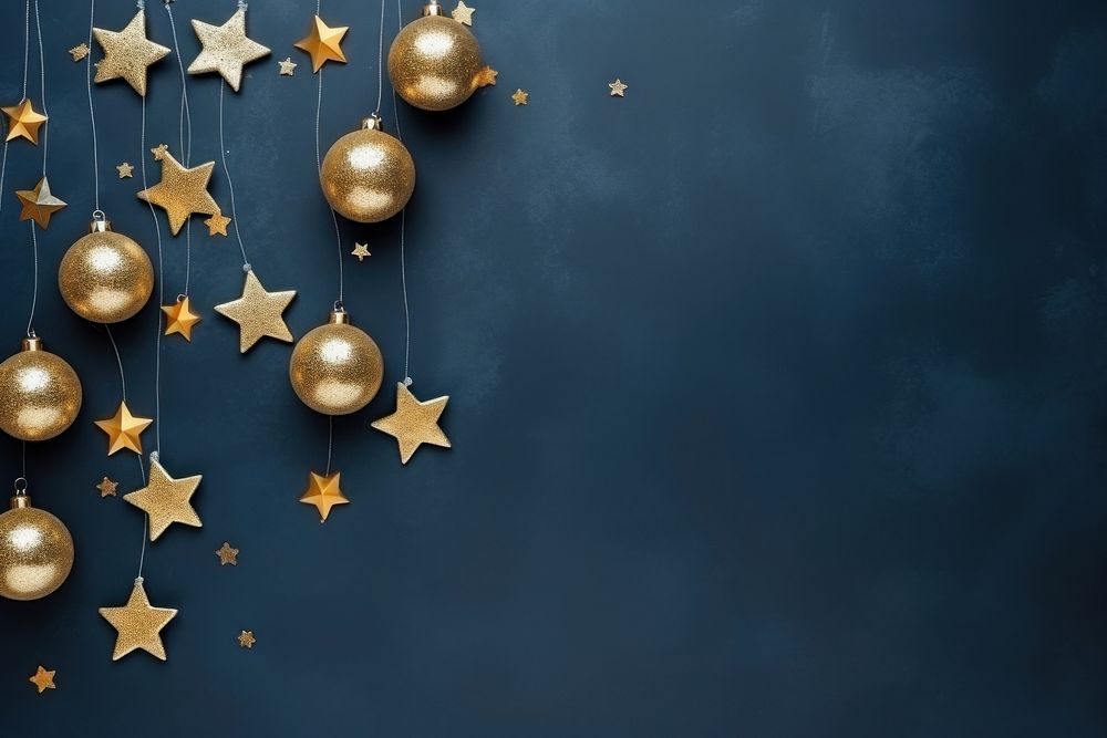 Blank space christmas decoration gold. AI generated Image by rawpixel.