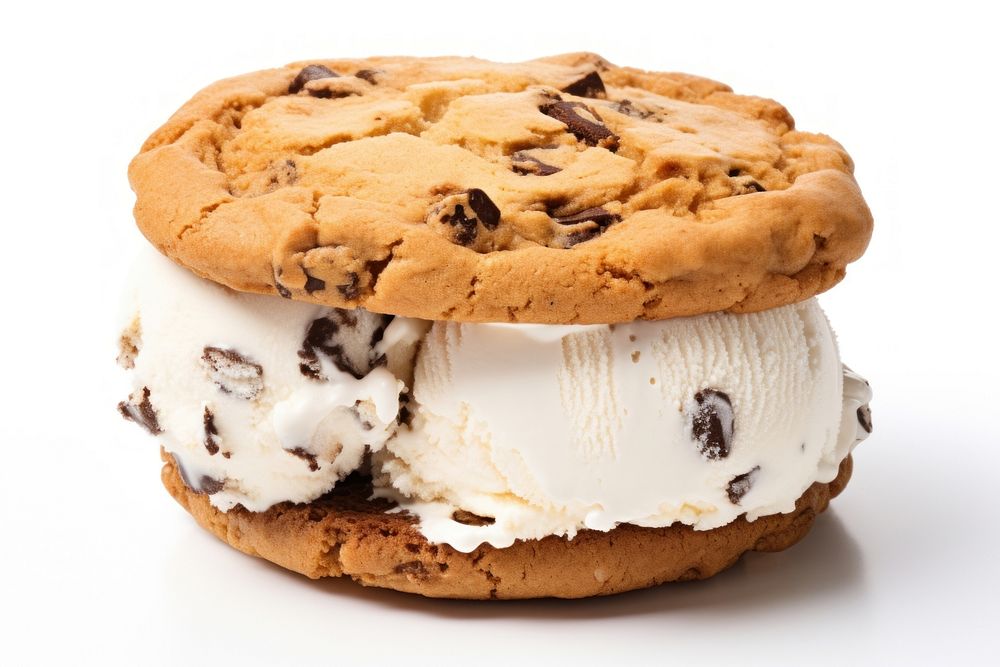 Ice cream vanilla cookie chocolate dessert. AI generated Image by rawpixel.