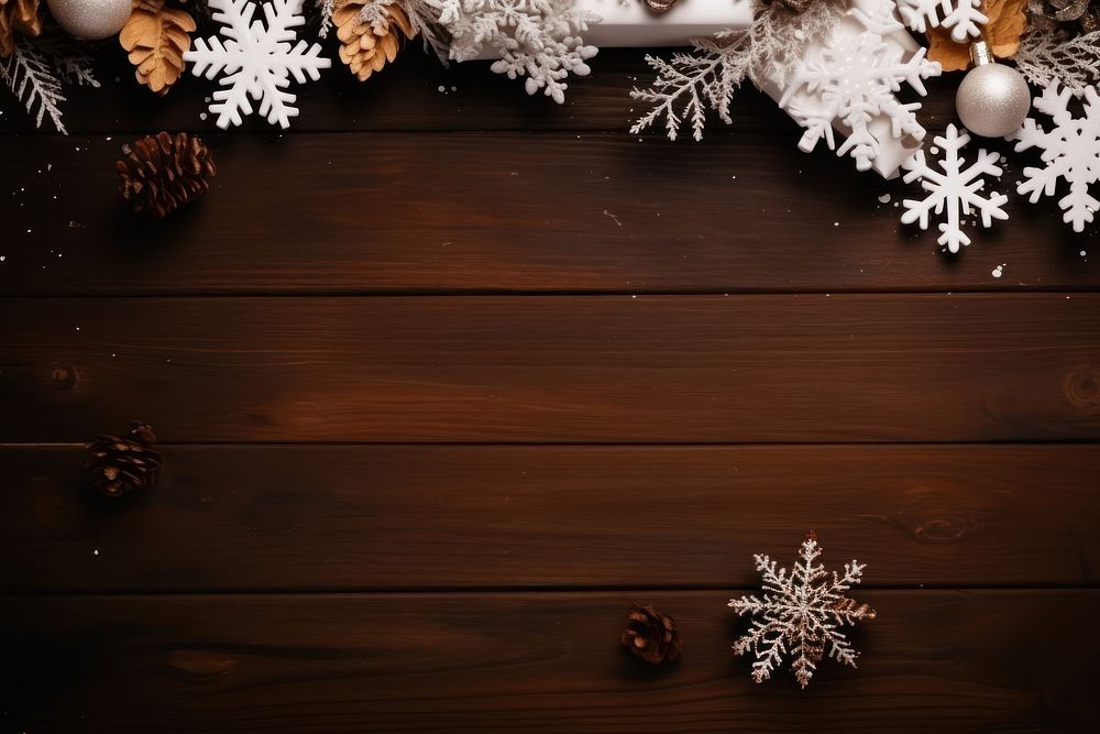 Ripped paper white blank space christmas wood snow. AI generated Image by rawpixel.