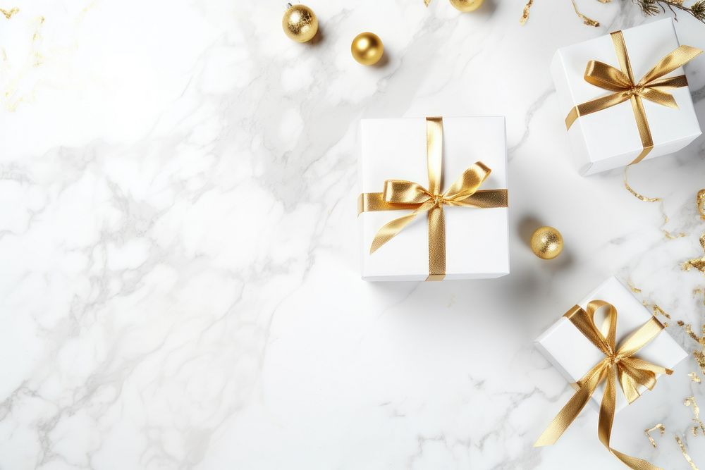 White marble blank space backgrounds decoration christmas. AI generated Image by rawpixel.