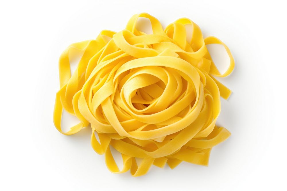 Uncooked nest of tagliatelle pasta spaghetti food. AI generated Image by rawpixel.