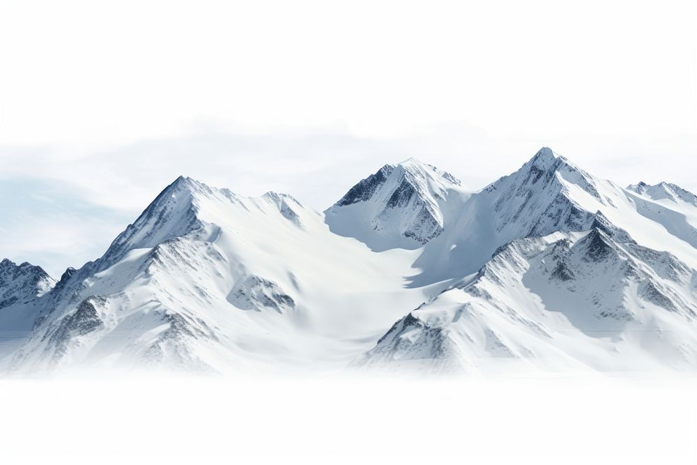 Winter mountain snow outdoors. AI generated Image by rawpixel.