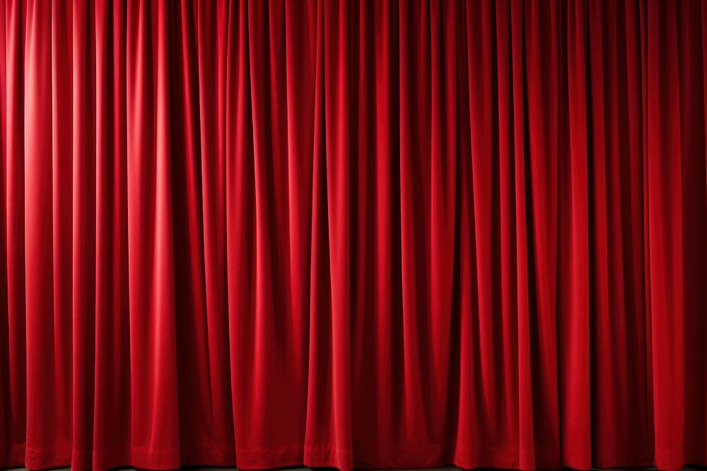 Red fabric theatre curtain backgrounds stage. AI generated Image by rawpixel.