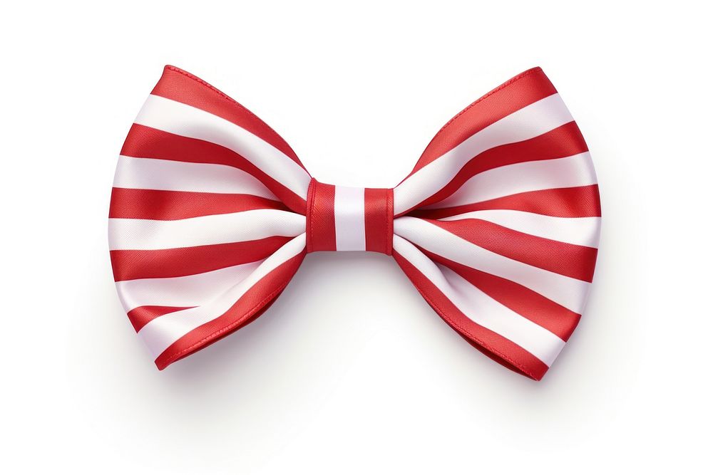 Red stripe bow white white background celebration. AI generated Image by rawpixel.