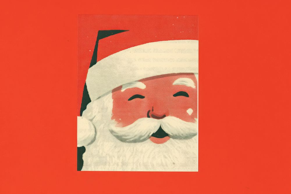 Christmas santa claus art representation celebration. AI generated Image by rawpixel.