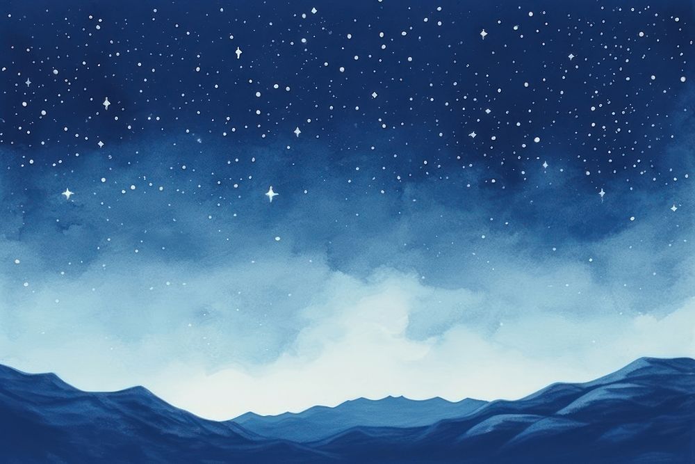 Night christmas sky landscape abstract nature space. AI generated Image by rawpixel.
