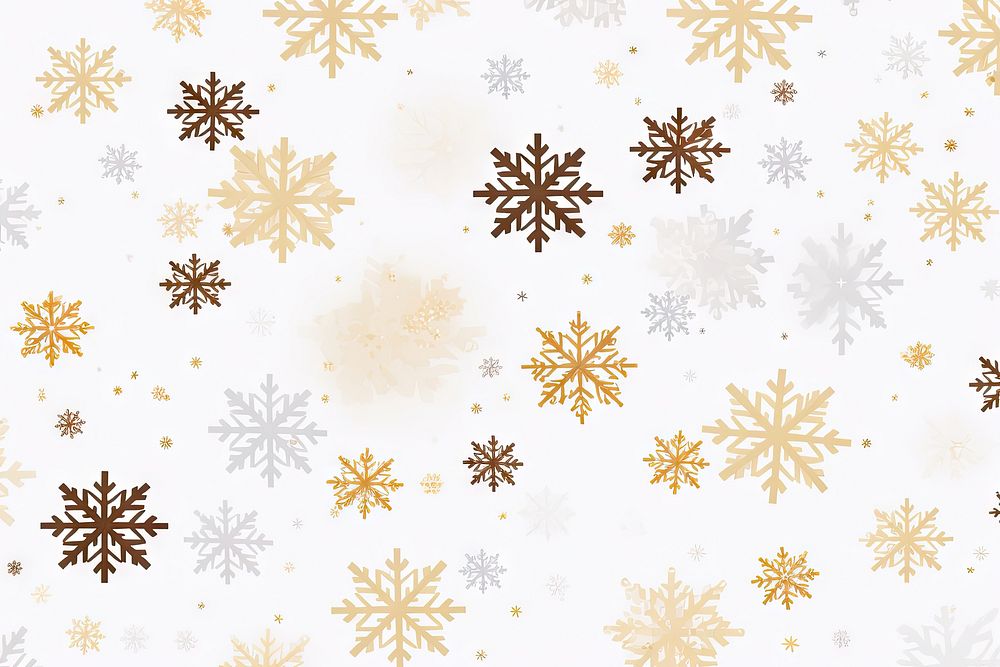 Snowflakes pattern backgrounds white. AI generated Image by rawpixel.