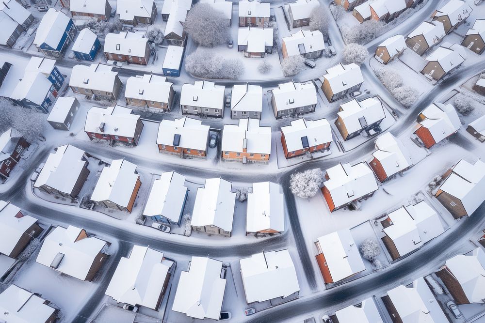 UK housing estate architecture building outdoors. AI generated Image by rawpixel.