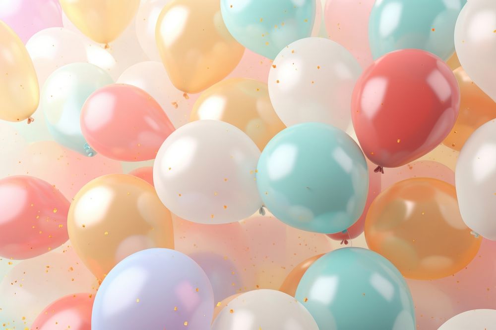 Party balloons celebration backgrounds anniversary. AI generated Image by rawpixel.