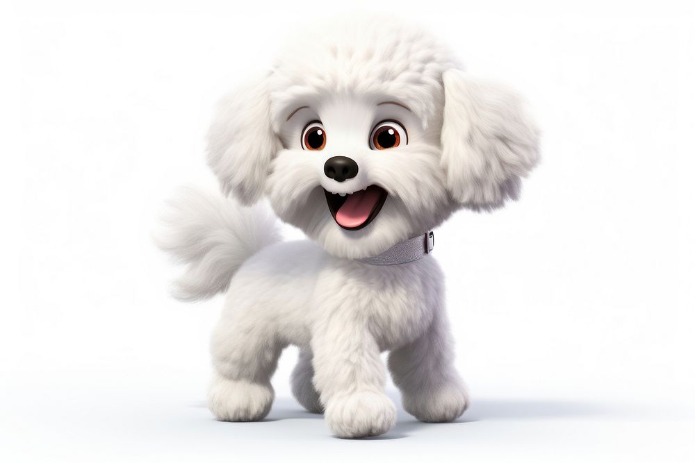 Poodle cartoon mammal animal. AI generated Image by rawpixel.