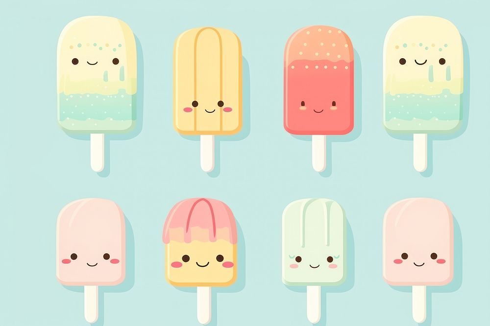 Dessert cartoon food variation. AI generated Image by rawpixel.