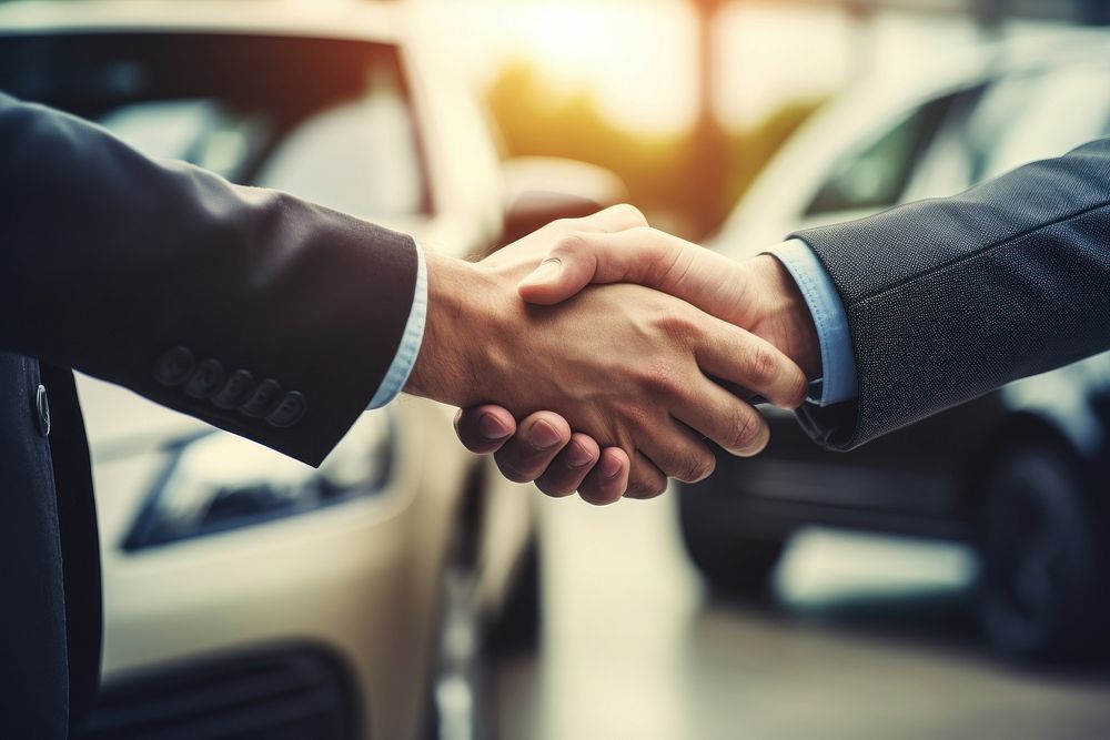 Hand handshake adult car. AI generated Image by rawpixel.
