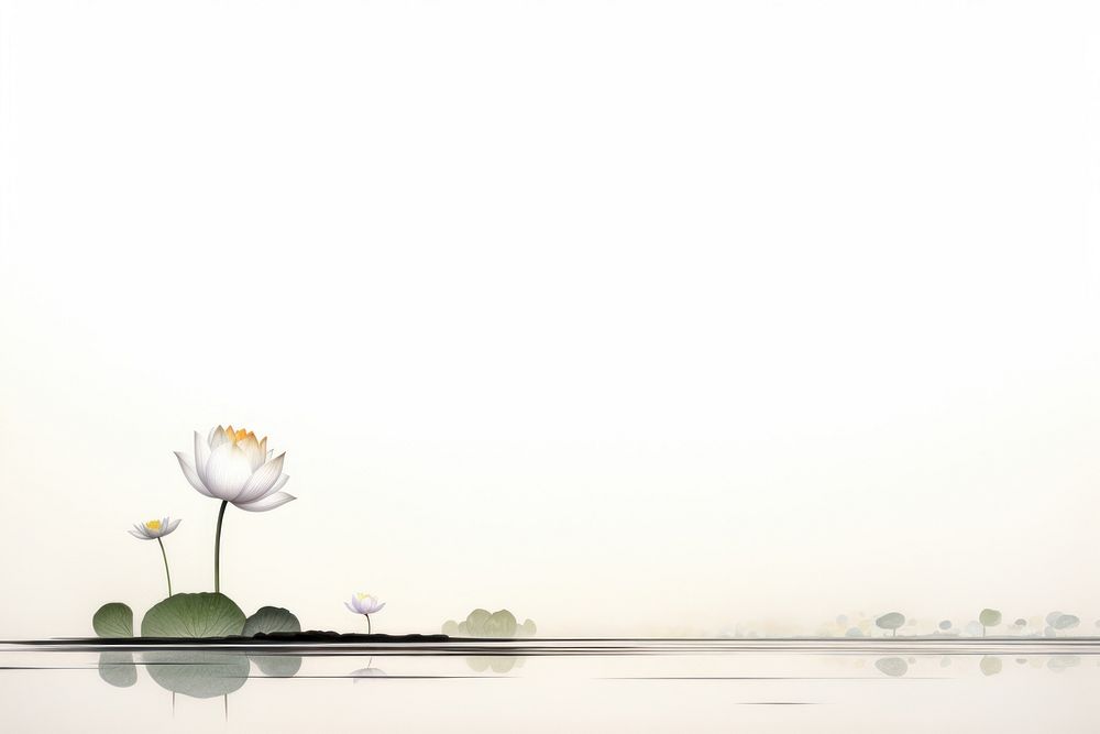 Impression lotus pond outdoors nature flower. AI generated Image by rawpixel.
