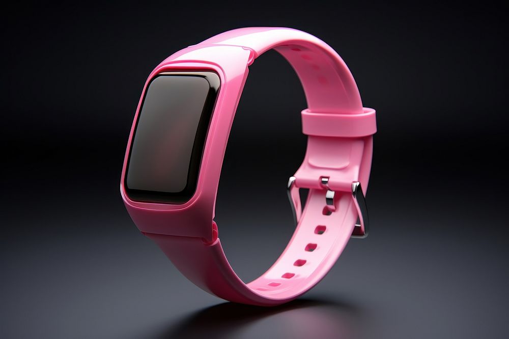 Smart watch pink electronics accessories. AI generated Image by rawpixel.