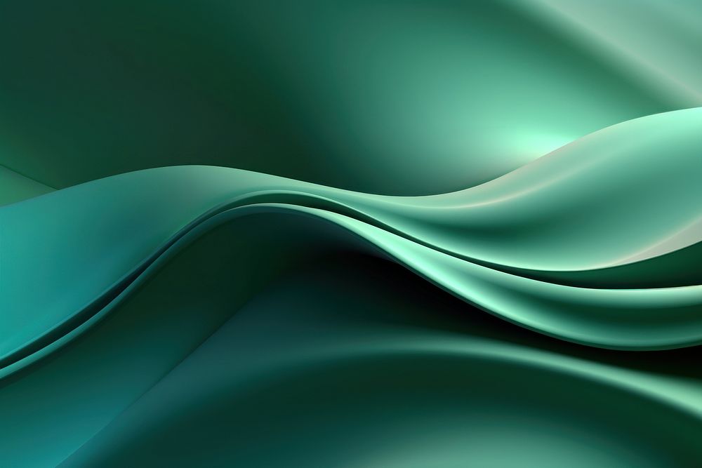 Wave background green backgrounds abstract. | Free Photo Illustration