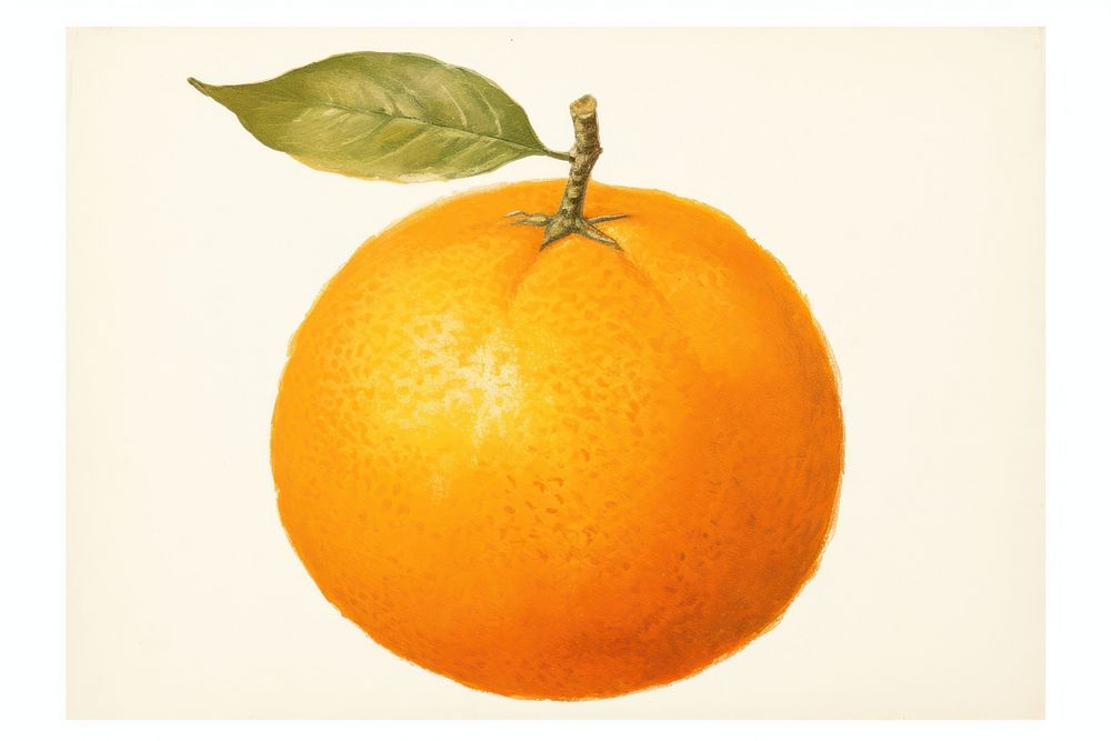 Chinese orange symbol grapefruit painting. AI generated Image by rawpixel.