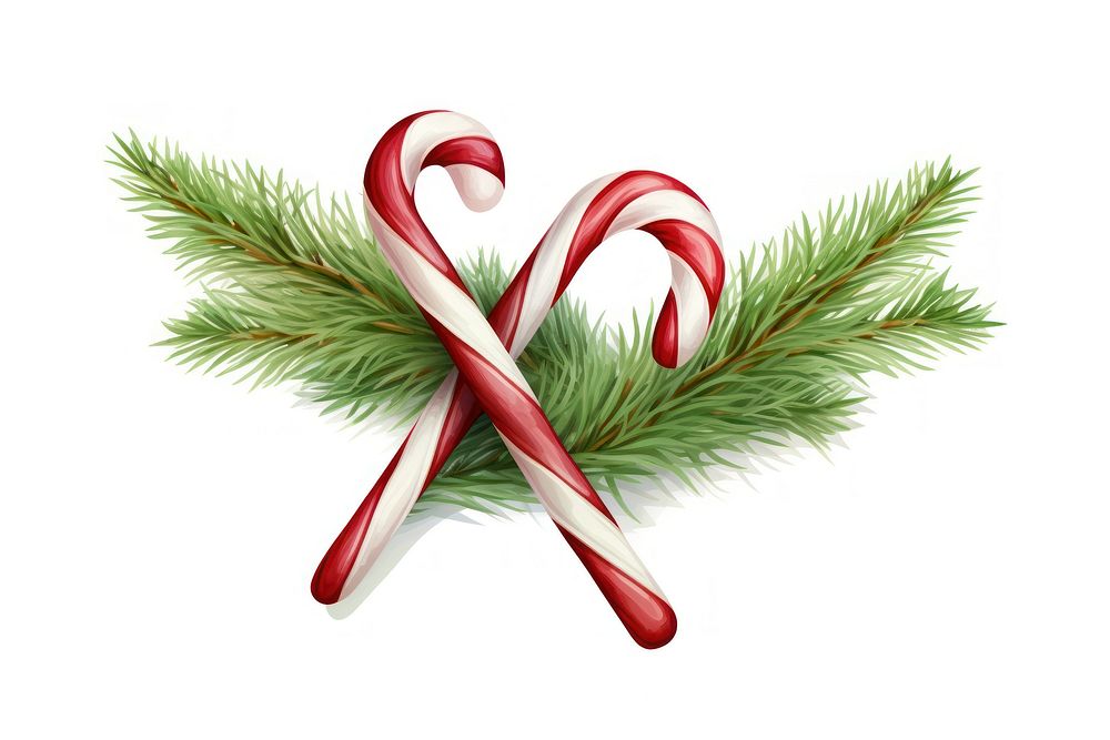 Candy cane decoration christmas ribbon. AI generated Image by rawpixel.