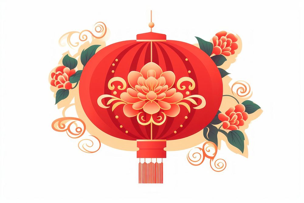 Chinese New Year Chinese label lantern chinese new year. AI generated Image by rawpixel.