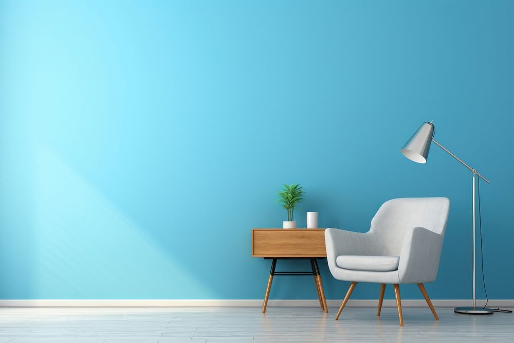 Furniture armchair room wall. AI generated Image by rawpixel.