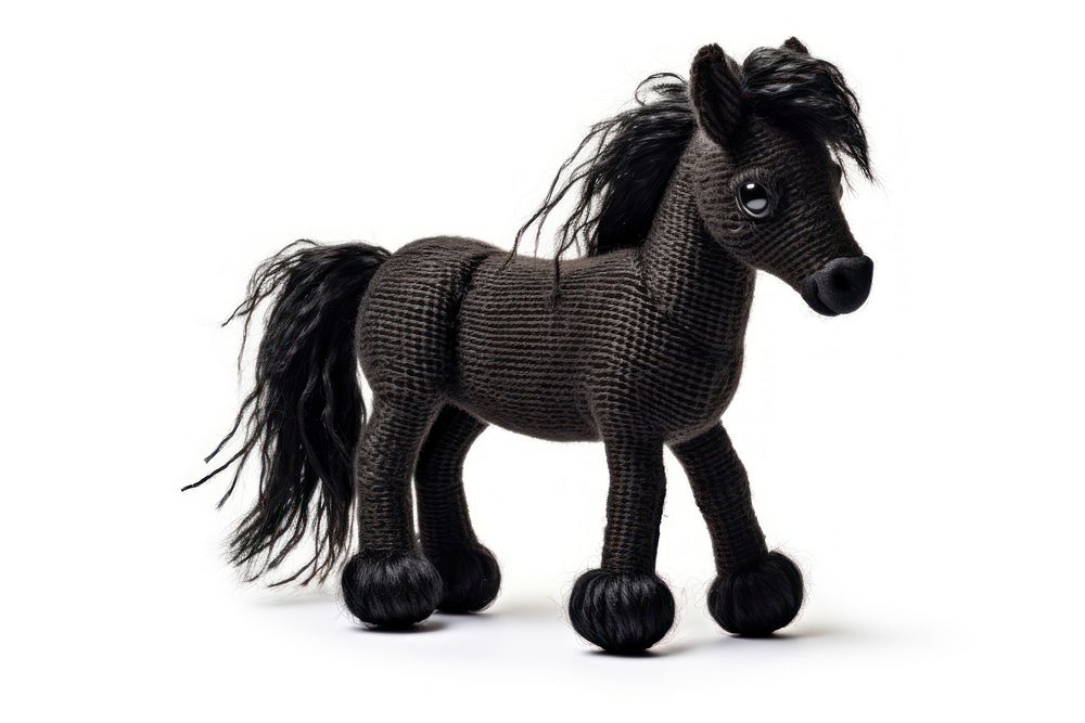 Black horse mammal animal toy. AI generated Image by rawpixel.