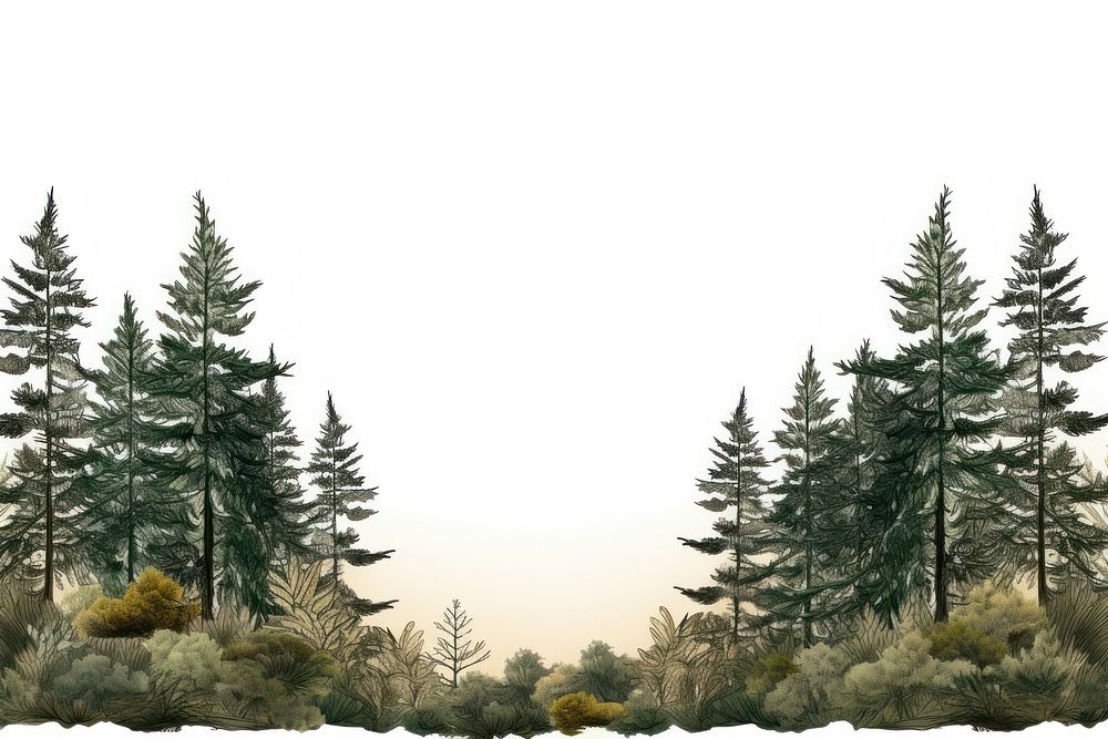 PNG Pine trees outdoors woodland nature. AI generated Image by rawpixel.