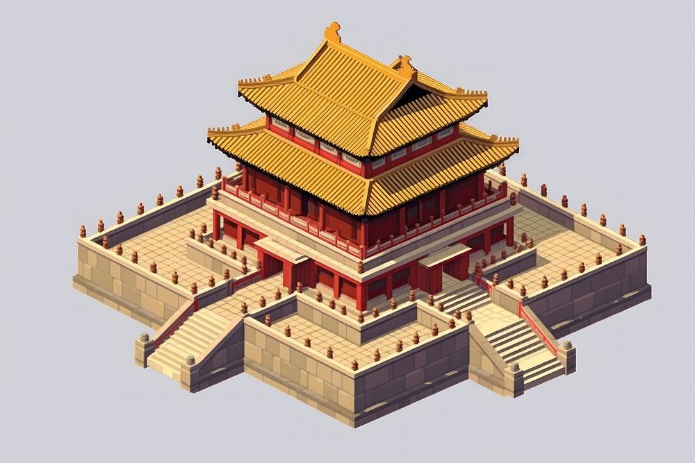 Beijing forbidden city architecture building spirituality. AI generated Image by rawpixel.