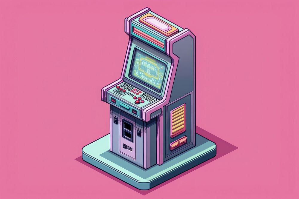 Simple arcade game machine isolated | Free Photo Illustration - rawpixel