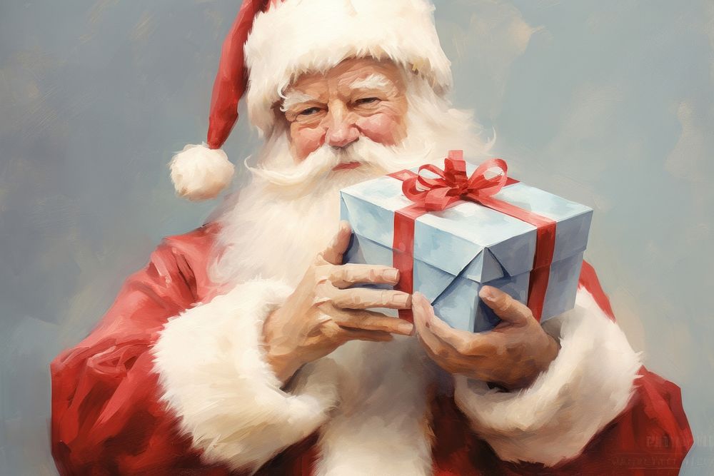 Christmas holding adult box. AI generated Image by rawpixel.