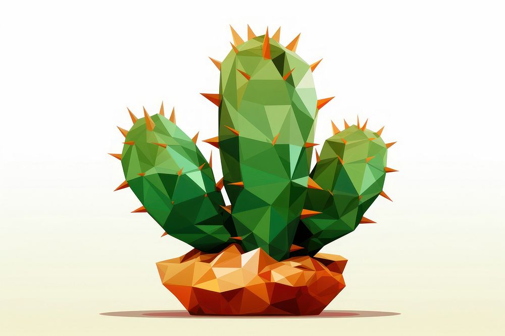 Cactus plant cartoon spiked. AI generated Image by rawpixel.