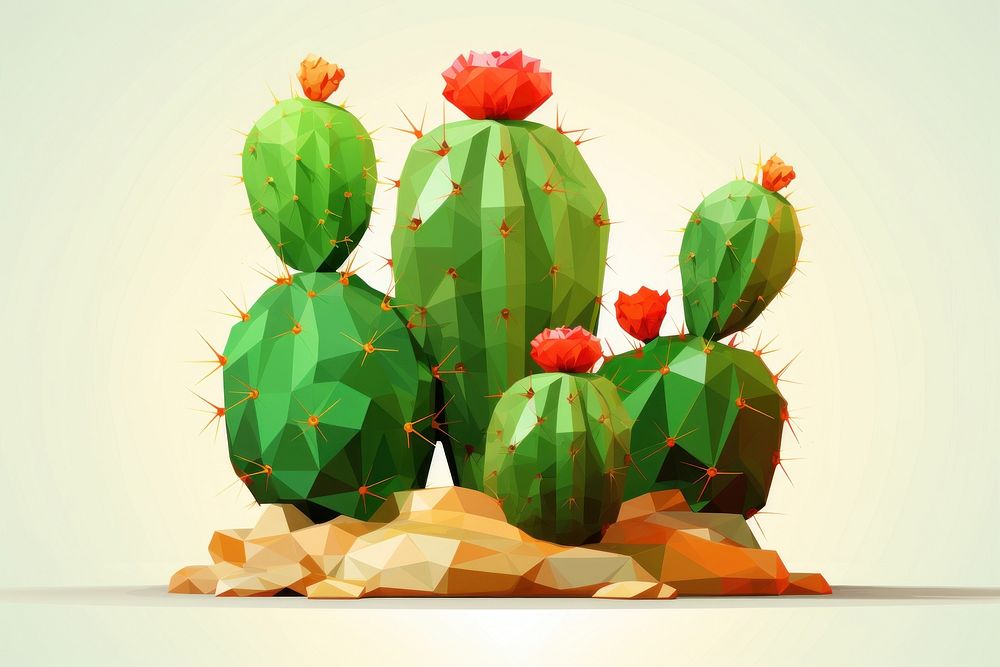 Cactus plant creativity outdoors. AI generated Image by rawpixel.