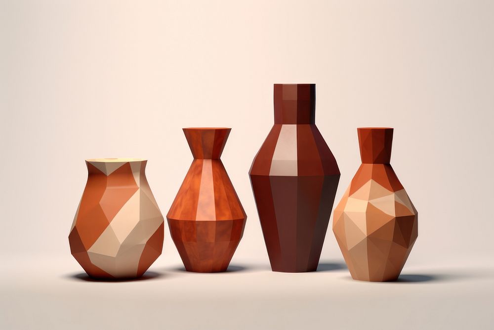 Pottery bottle vase art. AI generated Image by rawpixel.