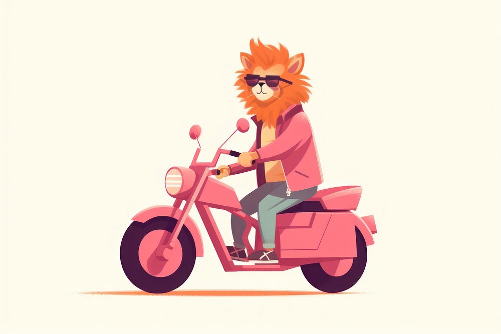 Motorcycle vehicle scooter representation. AI generated Image by rawpixel.