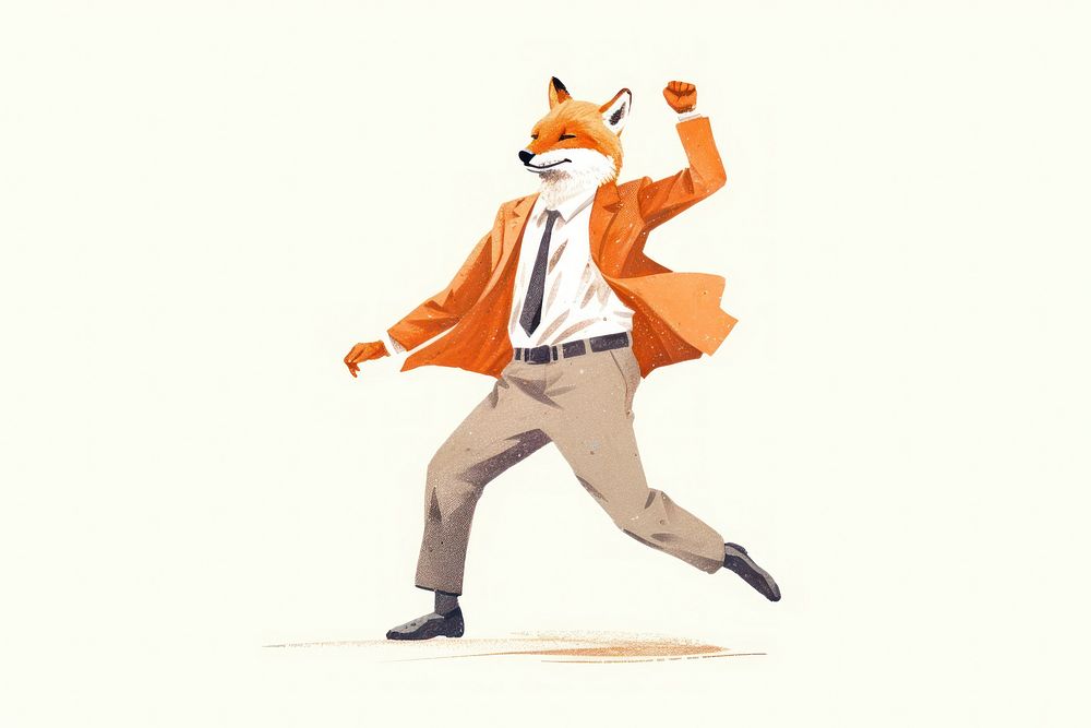 Cartoon fox representation creativity. AI generated Image by rawpixel.