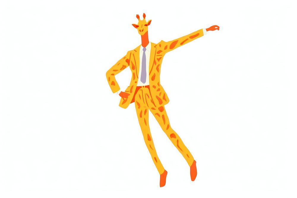Dancing white background representation creativity. AI generated Image by rawpixel.