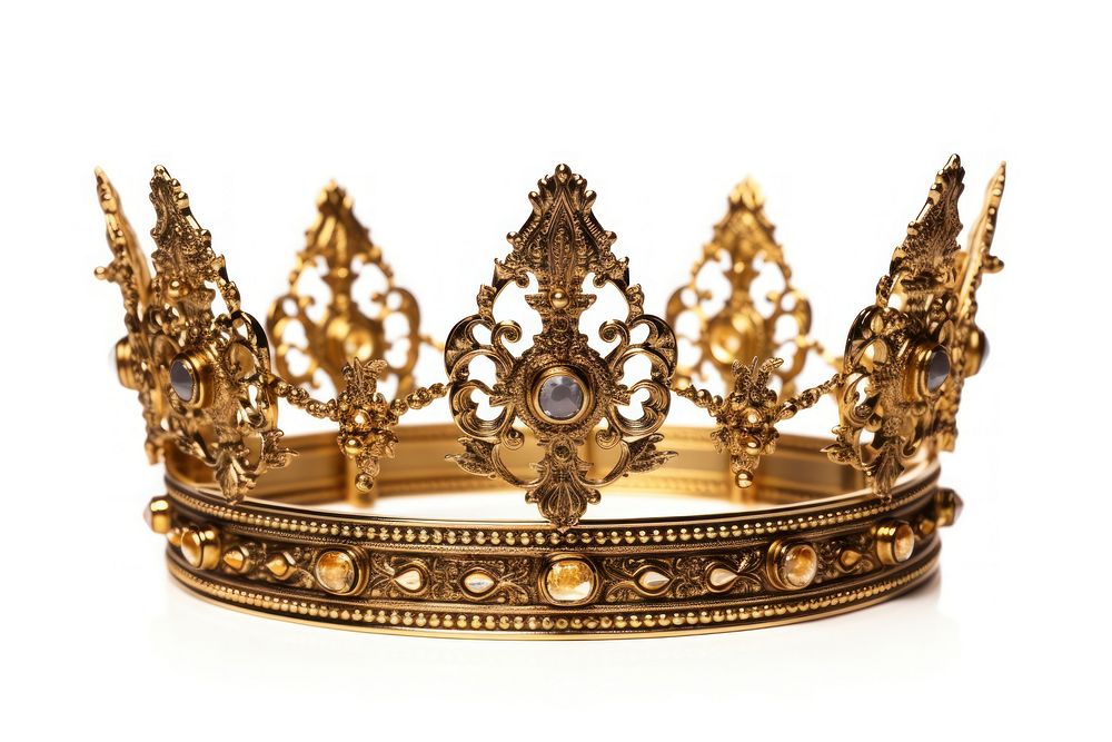 PNG gold crown chandelier jewelry white background. AI generated Image by rawpixel.