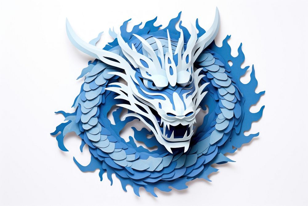 Chinese drangon dragon representation. AI generated Image by rawpixel.