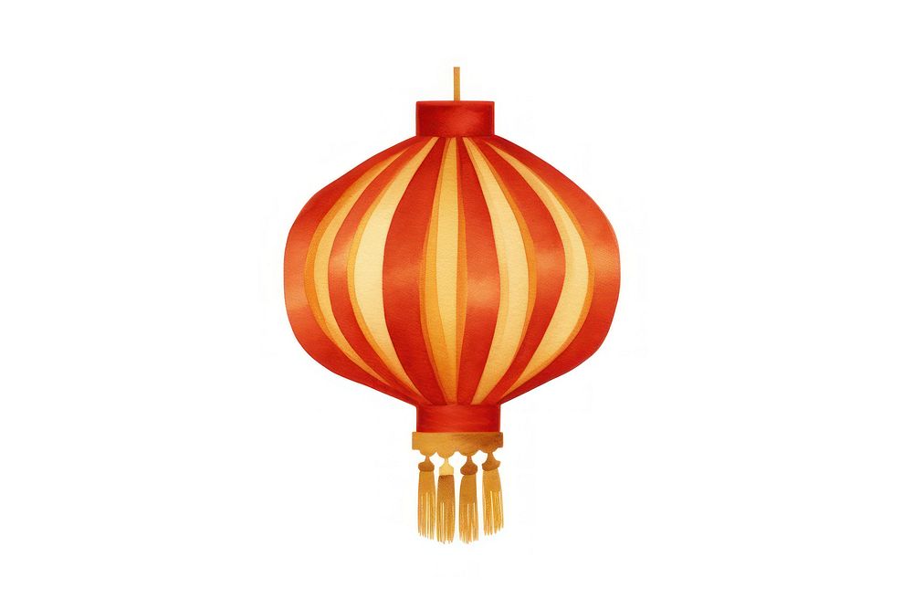 Gold lantern chinese white background transportation. AI generated Image by rawpixel.