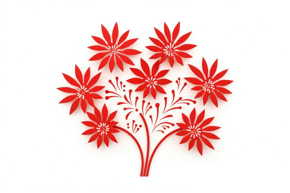 Firecracker chinese pattern flower. AI generated Image by rawpixel.