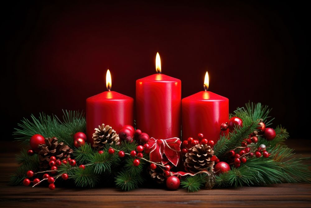 Christmas decoration candles christmas decorations illuminated celebration. AI generated Image by rawpixel.